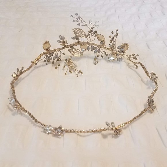 Gold Floral Headpiece - Picture 10 of 14